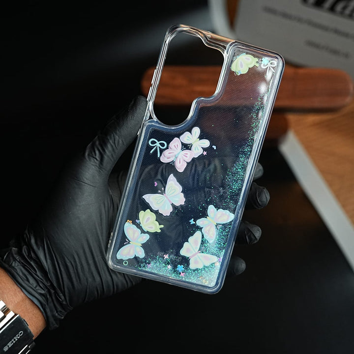 FRATO Samsung S26 Ultra Clear Glitter Floating Charm Case for Galaxy S26 Ultra | Protective Cover
