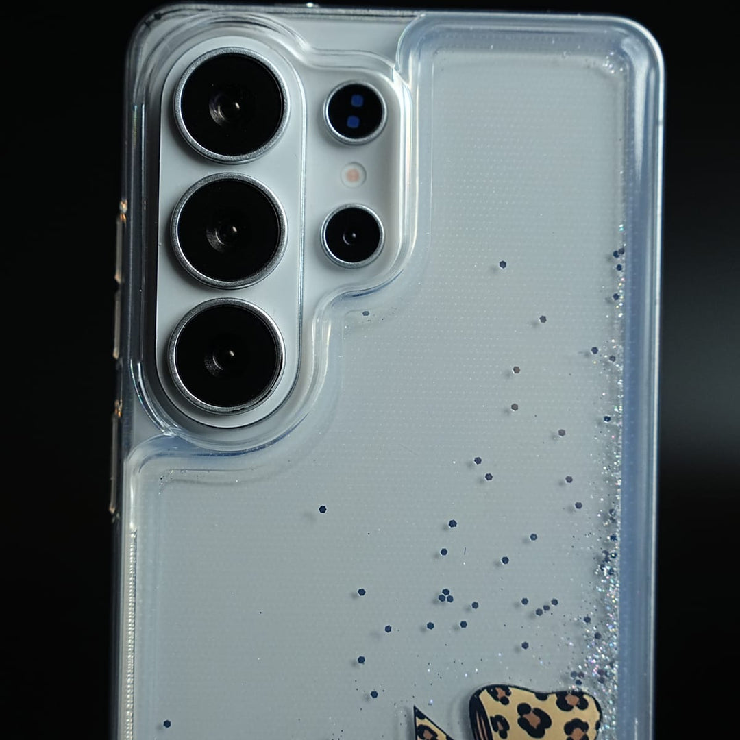FRATO Samsung S26 Ultra Clear Glitter Floating Charm Case for Galaxy S26 Ultra | Protective Cover