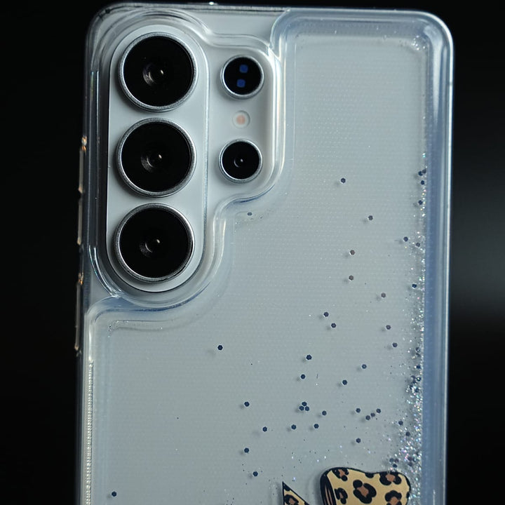 FRATO Samsung S26 Ultra Clear Glitter Floating Charm Case for Galaxy S26 Ultra | Protective Cover