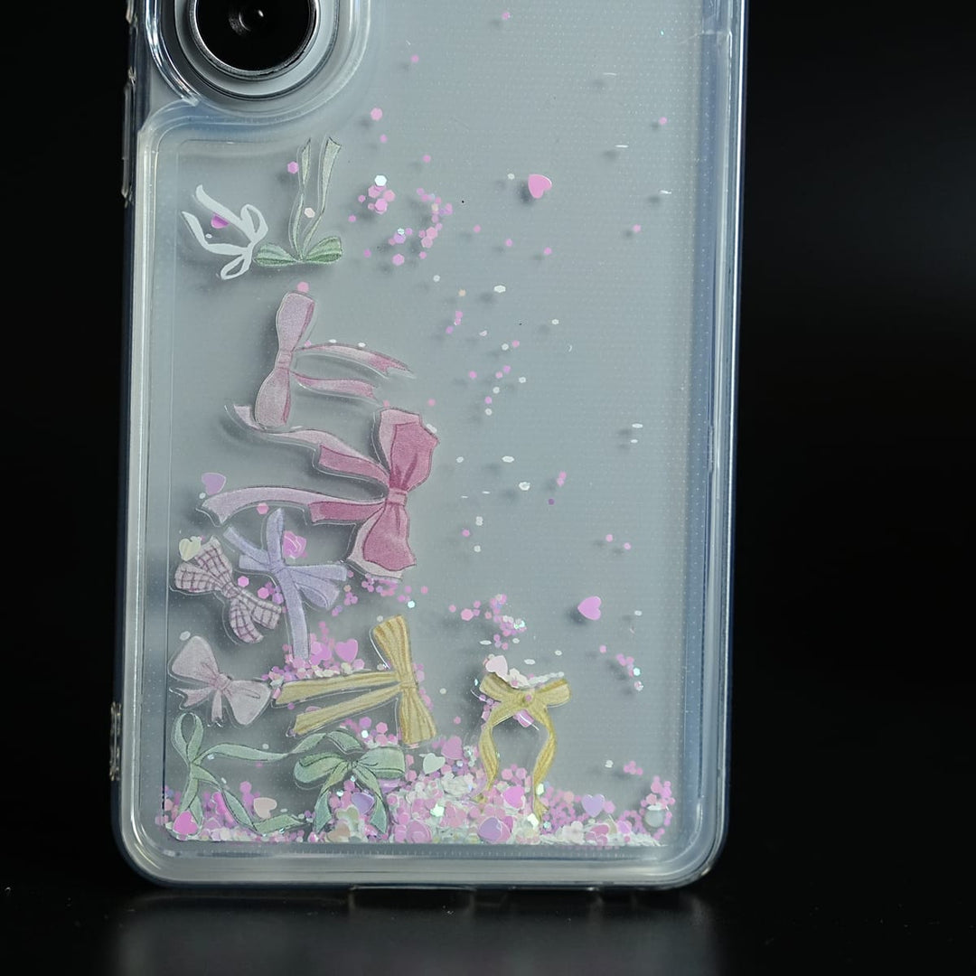 FRATO Samsung S26 Ultra Clear Glitter Floating Charm Case for Galaxy S26 Ultra | Protective Cover