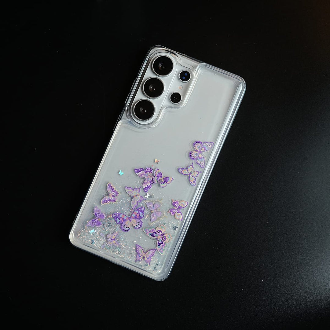 FRATO Samsung S26 Ultra Clear Glitter Floating Charm Case for Galaxy S26 Ultra | Protective Cover