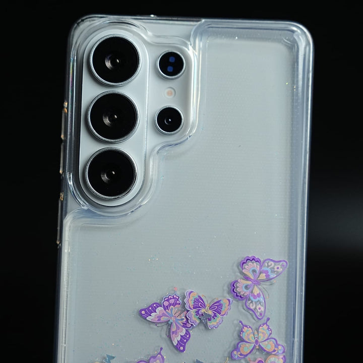 FRATO Samsung S26 Ultra Clear Glitter Floating Charm Case for Galaxy S26 Ultra | Protective Cover