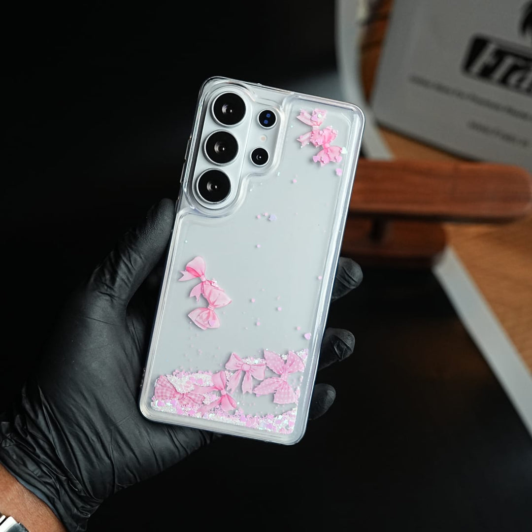 FRATO Samsung S26 Ultra Clear Glitter Floating Charm Case for Galaxy S26 Ultra | Protective Cover