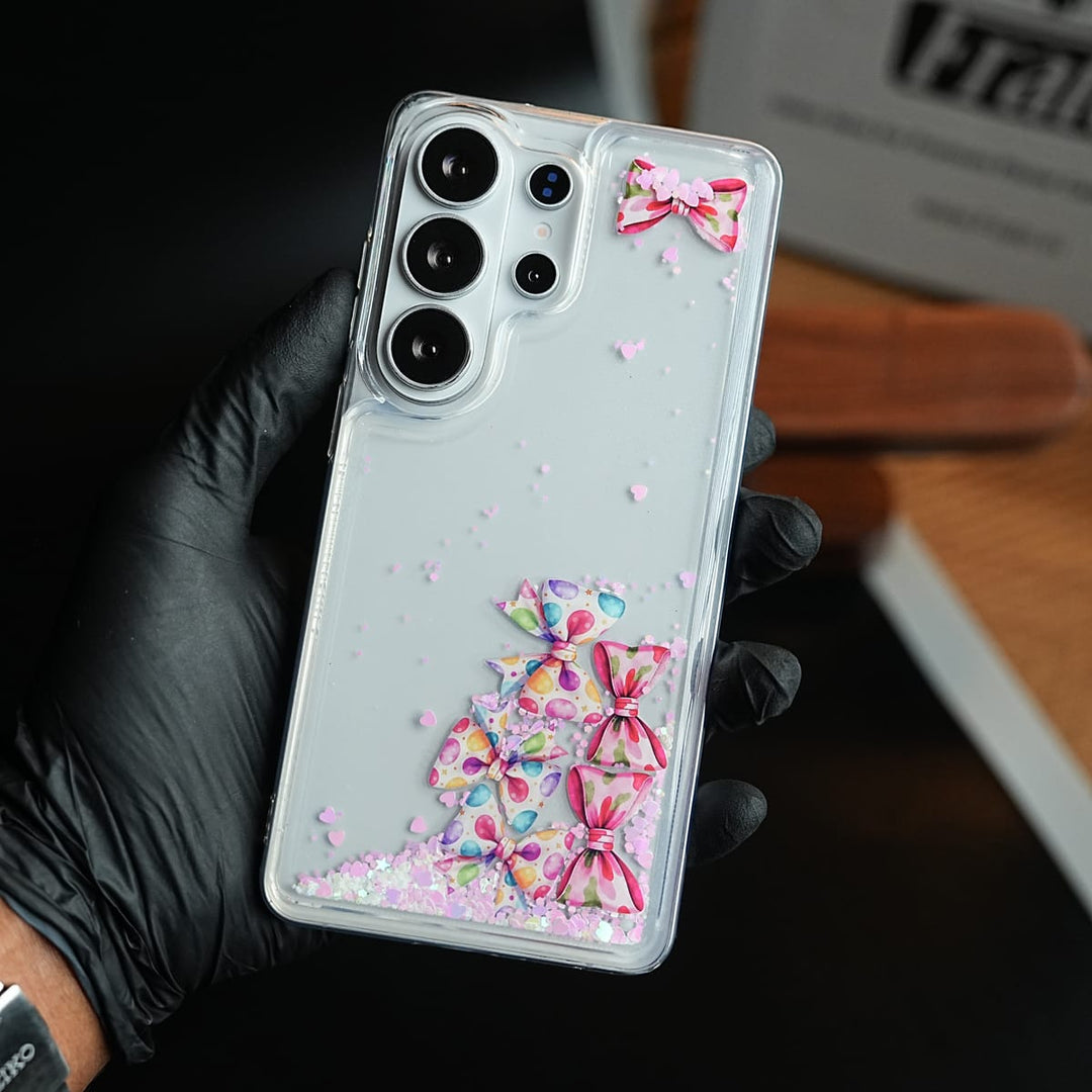 FRATO Samsung S26 Ultra Clear Glitter Floating Charm Case for Galaxy S26 Ultra | Protective Cover