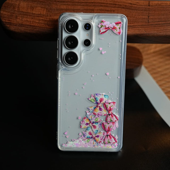 FRATO Samsung S26 Ultra Clear Glitter Floating Charm Case for Galaxy S26 Ultra | Protective Cover