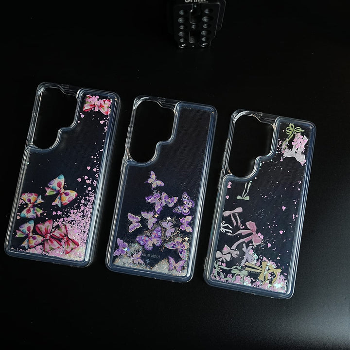 FRATO Samsung S26 Ultra Clear Glitter Floating Charm Case for Galaxy S26 Ultra | Protective Cover