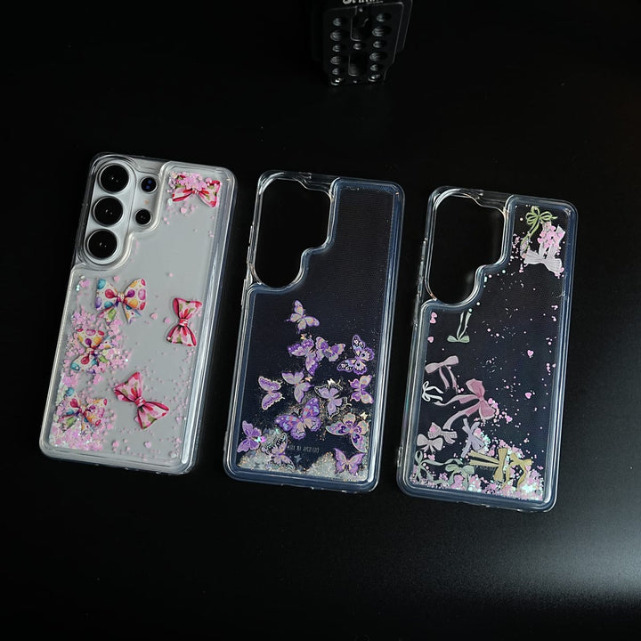 FRATO Samsung S26 Ultra Clear Glitter Floating Charm Case for Galaxy S26 Ultra | Protective Cover