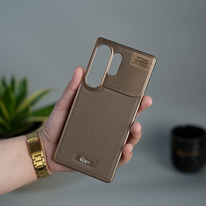 FRATO Samsung S26 Ultra Desert Samsung Galaxy S26 Ultra Premium Metallic AeroFLex Aluminium Leather Case