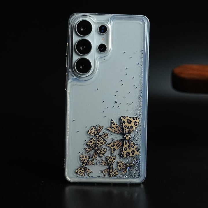 FRATO Samsung S26 Ultra Design 7 Clear Glitter Floating Charm Case for Galaxy S26 Ultra | Protective Cover