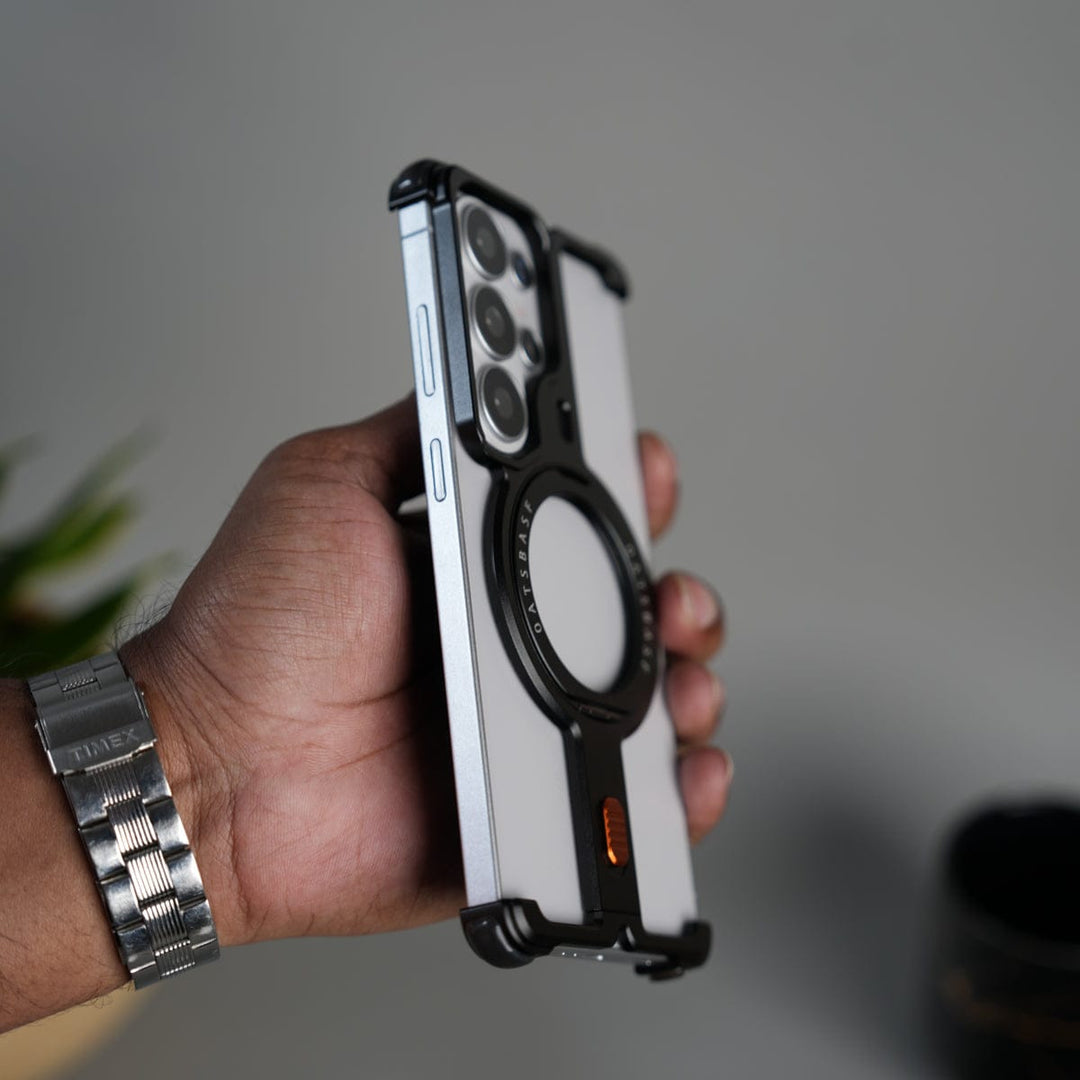 FRATO Samsung S26 Ultra Galaxy S26 Ultra Aluminium Metal Frame Rotating Kickstand Case