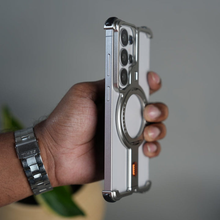FRATO Samsung S26 Ultra Galaxy S26 Ultra Aluminium Metal Frame Rotating Kickstand Case