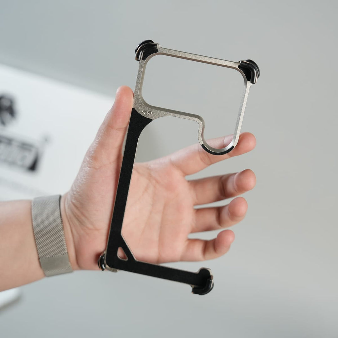 FRATO Samsung S26 Ultra Galaxy S26 Ultra Aluminum Alloy Metal Bumper Frame with Foldable Stand