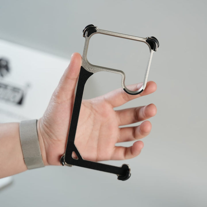 FRATO Samsung S26 Ultra Galaxy S26 Ultra Aluminum Alloy Metal Bumper Frame with Foldable Stand