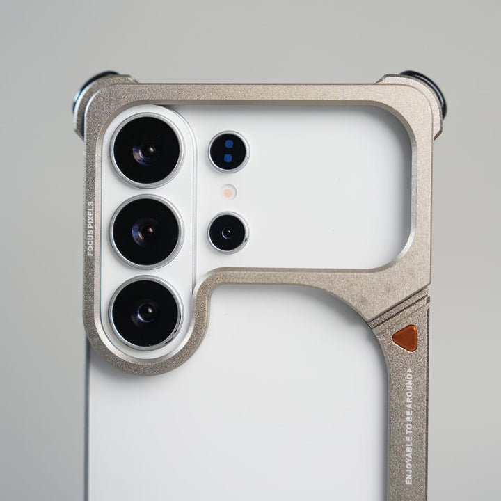 FRATO Samsung S26 Ultra Galaxy S26 Ultra Aluminum Alloy Metal Bumper Frame with Foldable Stand