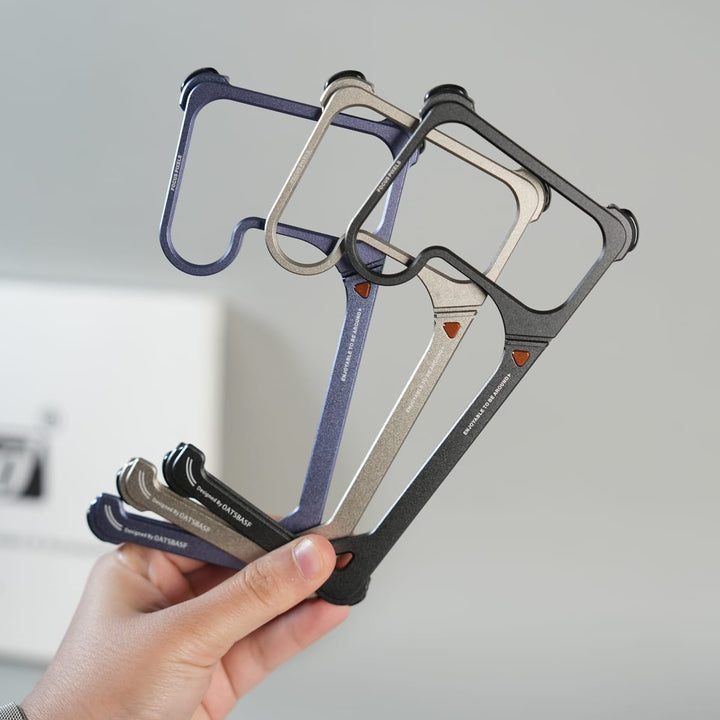 FRATO Samsung S26 Ultra Galaxy S26 Ultra Aluminum Alloy Metal Bumper Frame with Foldable Stand