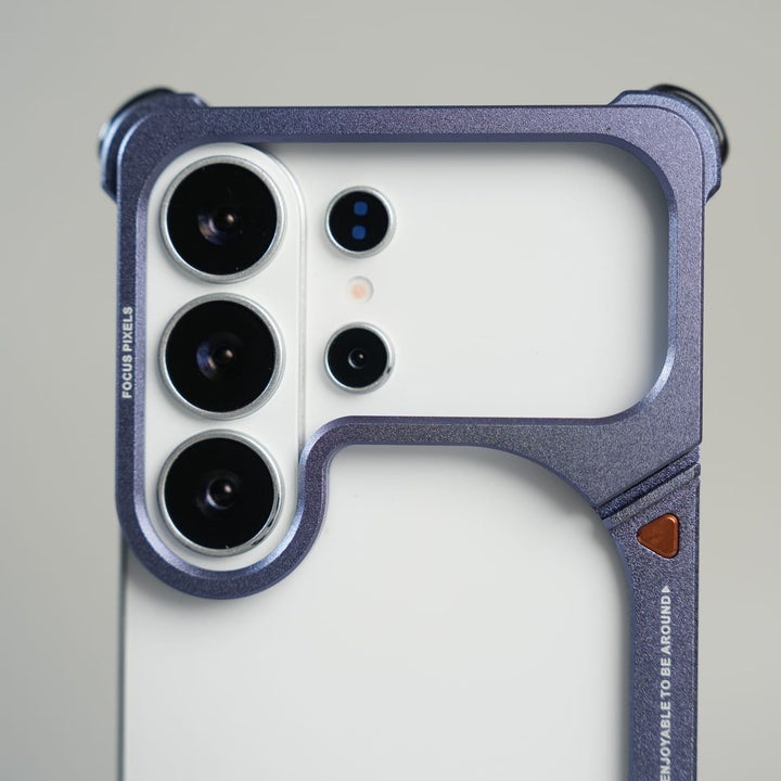 FRATO Samsung S26 Ultra Galaxy S26 Ultra Aluminum Alloy Metal Bumper Frame with Foldable Stand