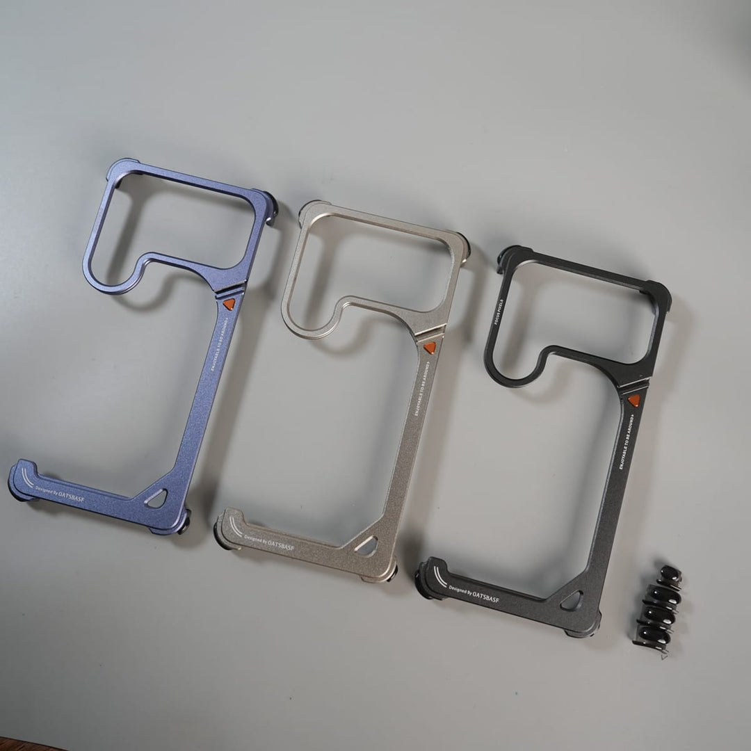 FRATO Samsung S26 Ultra Galaxy S26 Ultra Aluminum Alloy Metal Bumper Frame with Foldable Stand