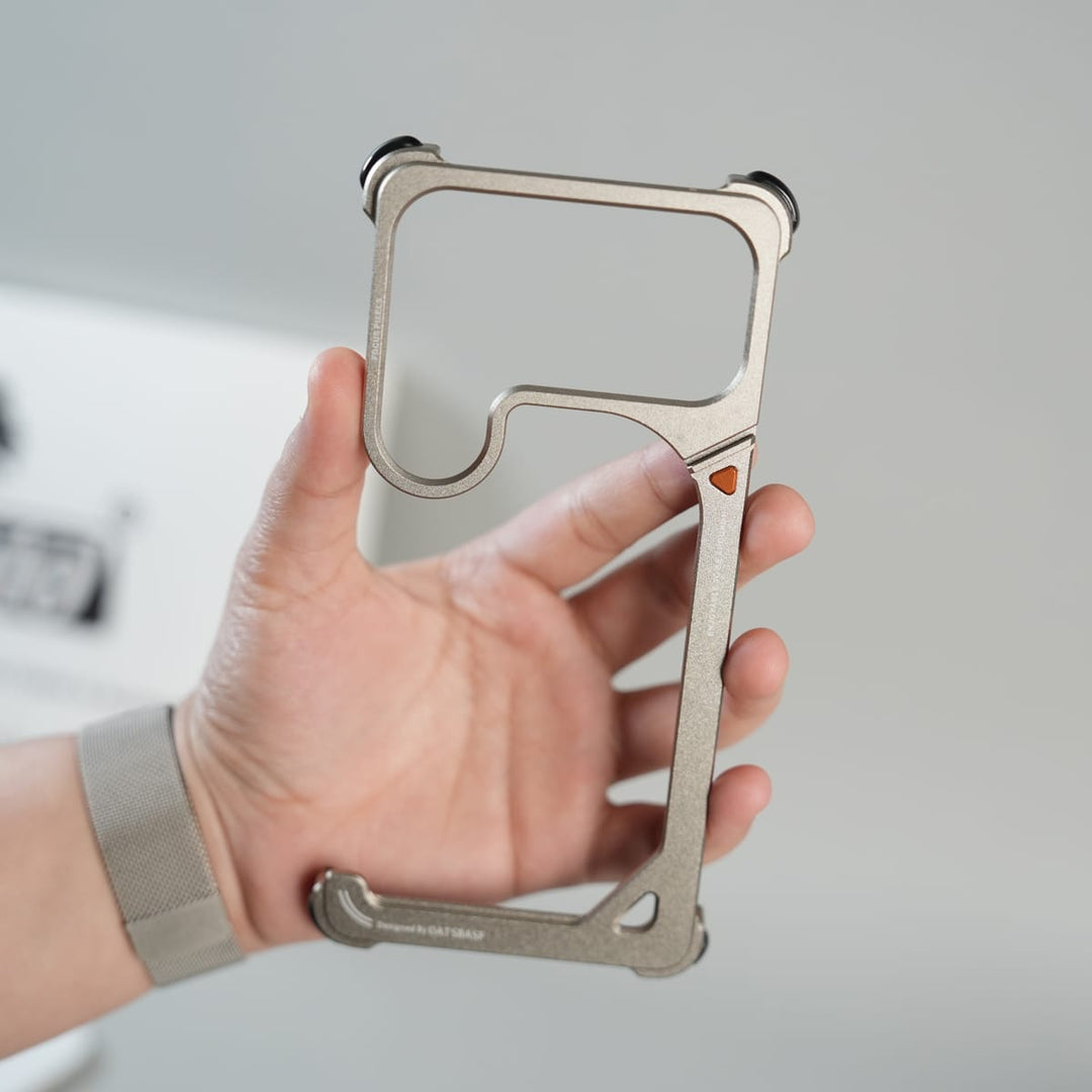 FRATO Samsung S26 Ultra Galaxy S26 Ultra Aluminum Alloy Metal Bumper Frame with Foldable Stand
