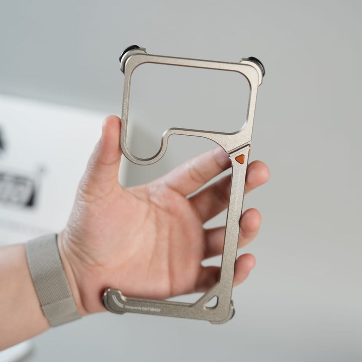 FRATO Samsung S26 Ultra Galaxy S26 Ultra Aluminum Alloy Metal Bumper Frame with Foldable Stand