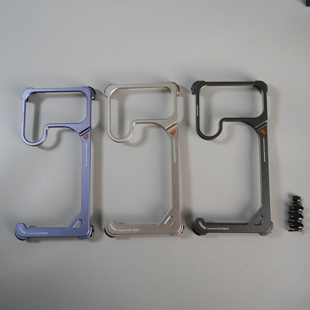 FRATO Samsung S26 Ultra Galaxy S26 Ultra Aluminum Alloy Metal Bumper Frame with Foldable Stand