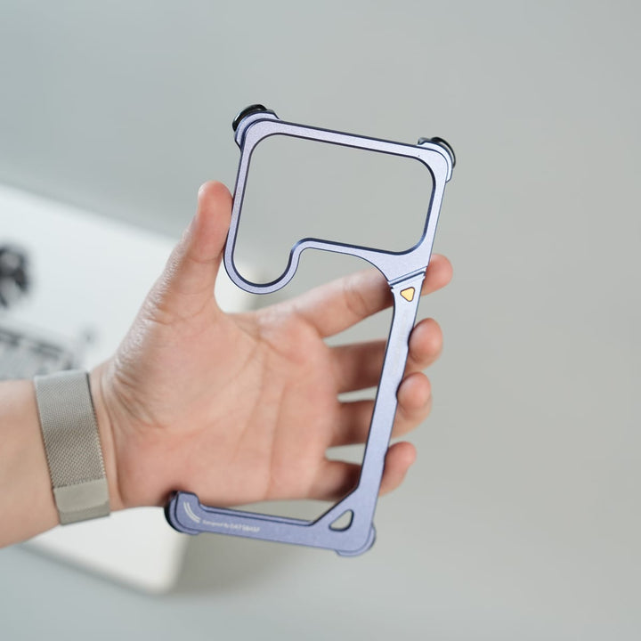 FRATO Samsung S26 Ultra Galaxy S26 Ultra Aluminum Alloy Metal Bumper Frame with Foldable Stand
