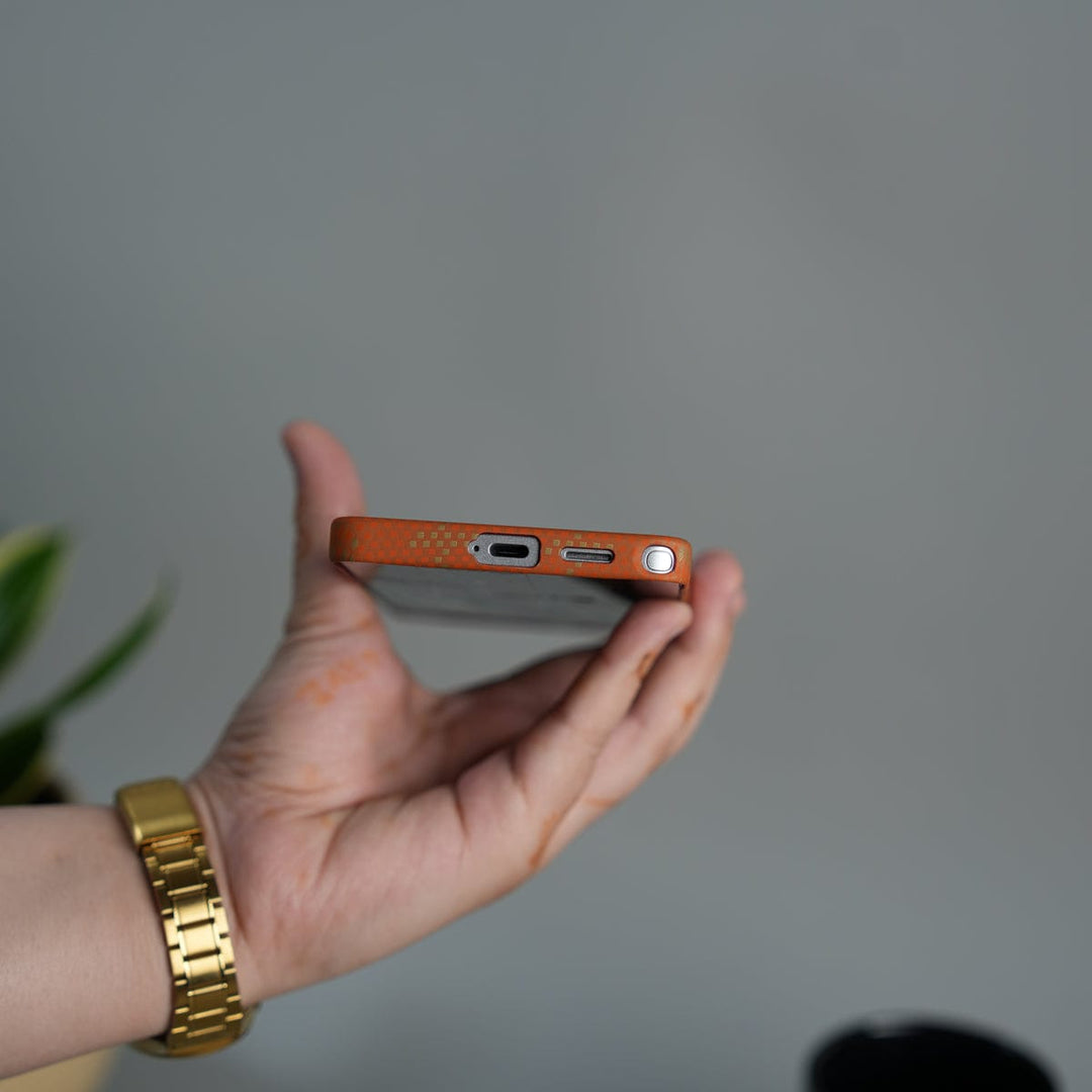 FRATO Samsung S26 Ultra Galaxy S26 Ultra Aramid Fiber Design Slim Case Cover  | MagSafe Supported | Orange