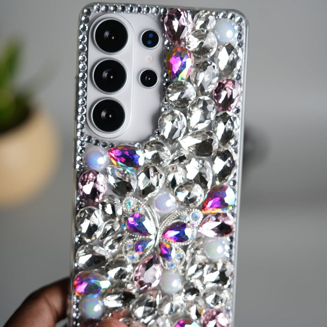 FRATO Samsung S26 Ultra Galaxy S26 Ultra Butterfly Rhinestone Diamond Design Girly Cover