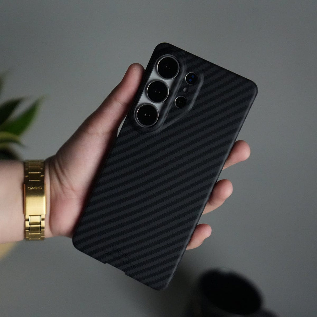 FRATO Samsung S26 Ultra Galaxy S26 Ultra Carbon Fiber Slim Case | Ultra-Thin Magnetic Charging Ring Cover