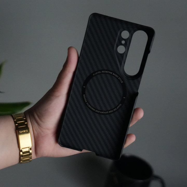 FRATO Samsung S26 Ultra Galaxy S26 Ultra Carbon Fiber Slim Case | Ultra-Thin Magnetic Charging Ring Cover