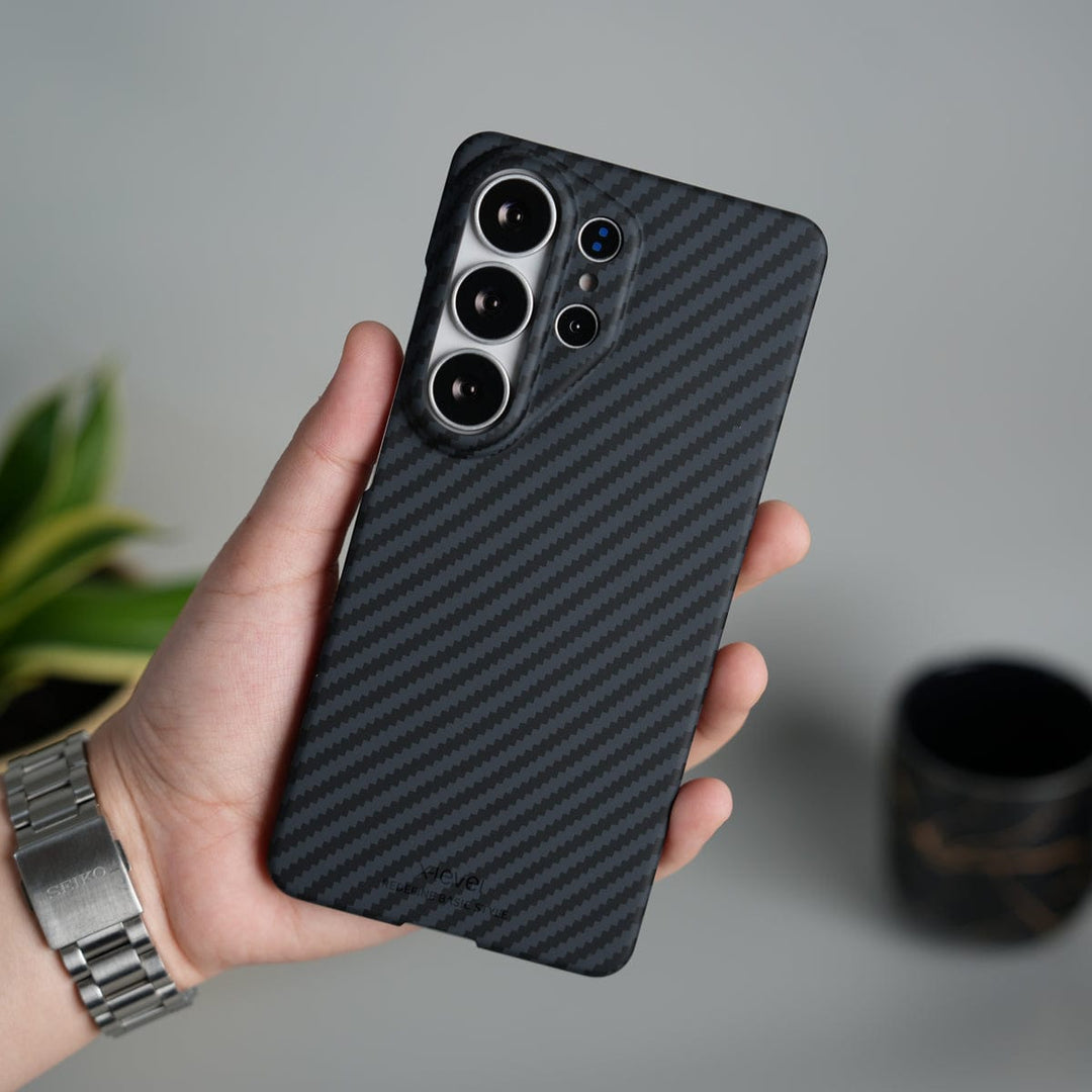 FRATO Samsung S26 Ultra Galaxy S26 Ultra Carbon Fiber Slim Case | Ultra-Thin Magnetic Charging Ring Cover