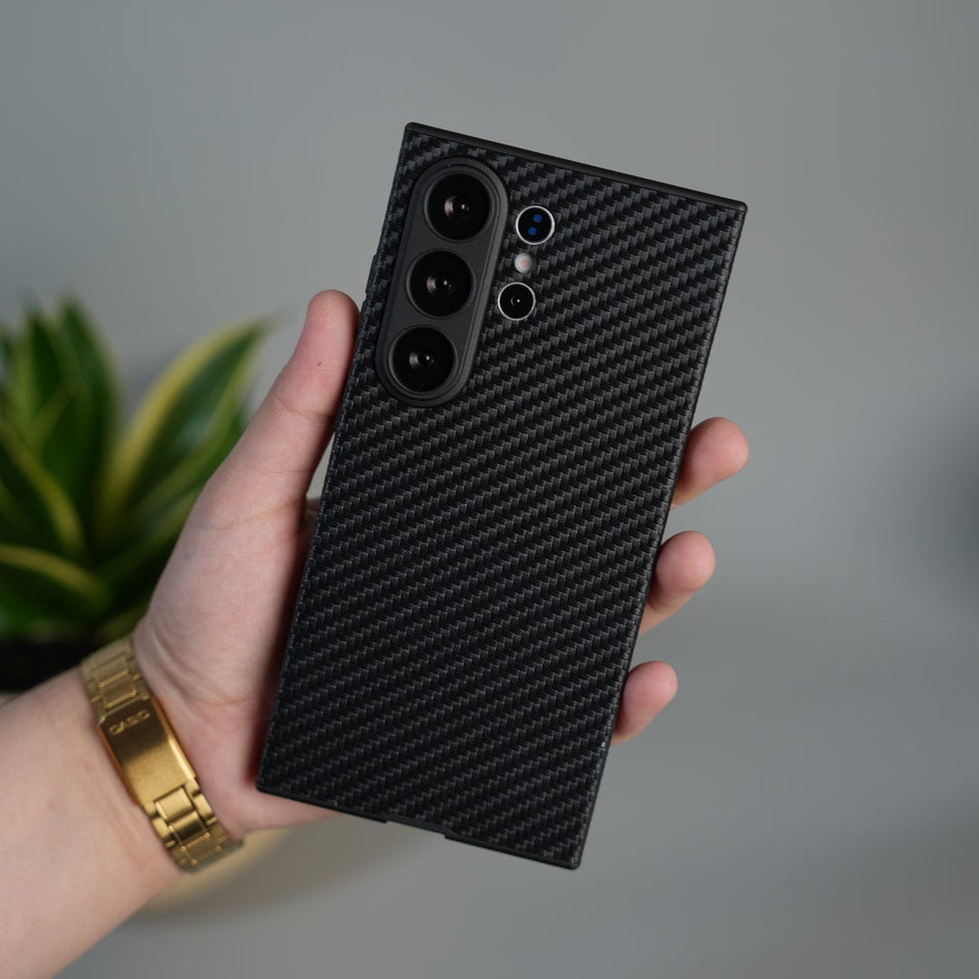 FRATO Samsung S26 Ultra Galaxy S26 Ultra Carbon Fiber Texture Case | Slim Shockproof Matte Back Cover with Camera Protection