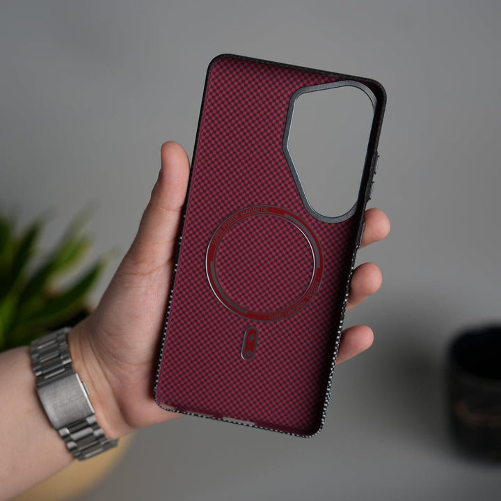 FRATO Samsung S26 Ultra Galaxy S26 Ultra Carbon Fiber Texture Design Hard Pc MagSafe Case Cover BlackGrayLine Design