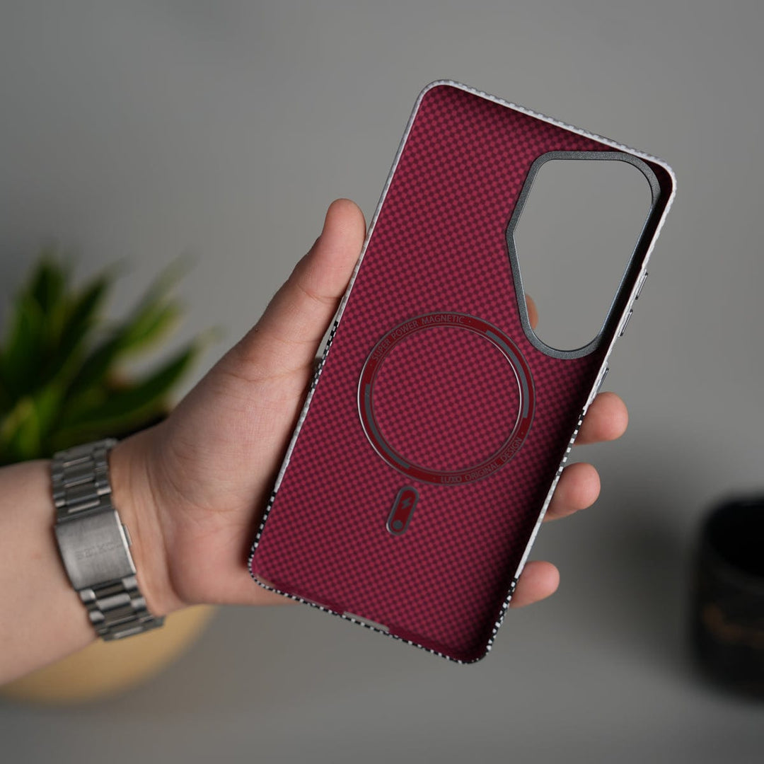 FRATO Samsung S26 Ultra Galaxy S26 Ultra Carbon Fiber Texture Design Hard Pc MagSafe Case Cover GrayBlackLine Design