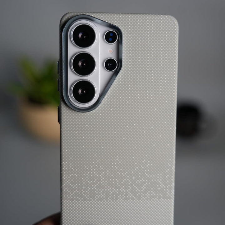 FRATO Samsung S26 Ultra Galaxy S26 Ultra Carbon Fiber Texture Design Hard Pc MagSafe Case Cover GrayDots Design