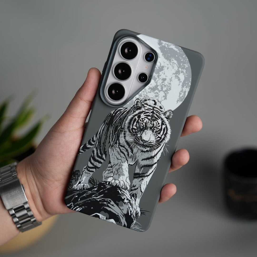 FRATO Samsung S26 Ultra Galaxy S26 Ultra Carbon Fiber Texture Design Hard Pc MagSafe Case Cover GrayTiger Design