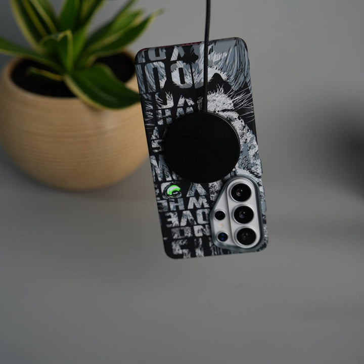 FRATO Samsung S26 Ultra Galaxy S26 Ultra Carbon Fiber Texture Design Hard Pc MagSafe Case Cover LionGreenEye Design