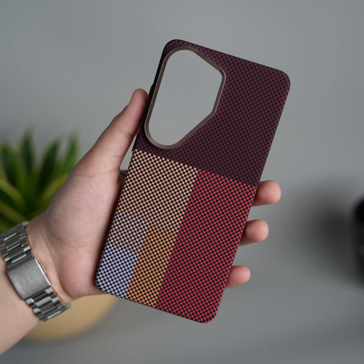 FRATO Samsung S26 Ultra Galaxy S26 Ultra Carbon Fiber Texture Design Hard Pc MagSafe Case Cover MaroonTop Design