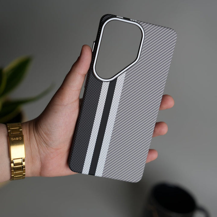 FRATO Samsung S26 Ultra Galaxy S26 Ultra Carbon Fiber Texture Design Hard Pc MagSafe Case Cover Stripe Design