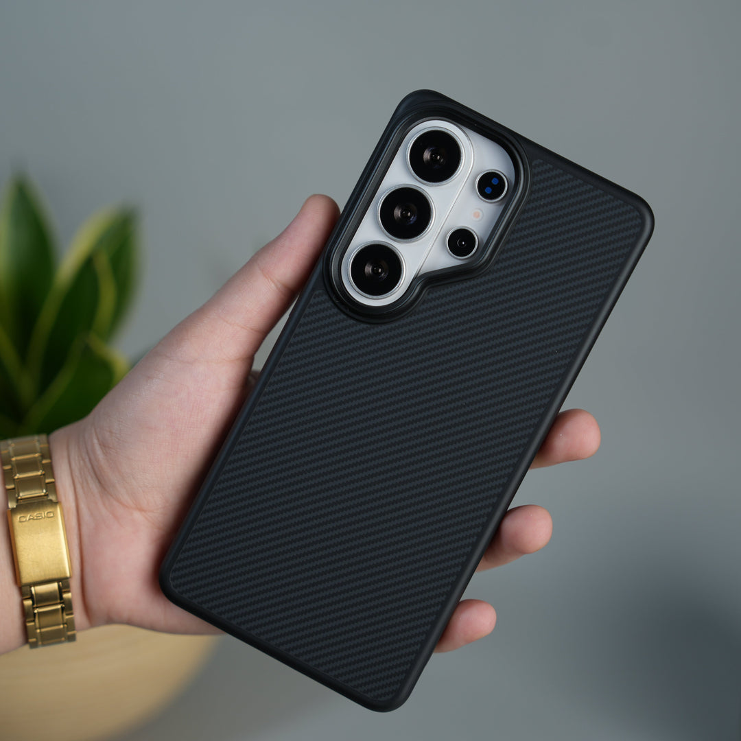 FRATO Samsung S26 Ultra Galaxy S26 Ultra CarbonFiber Texture Metal Camera Frame Magsafe Cover