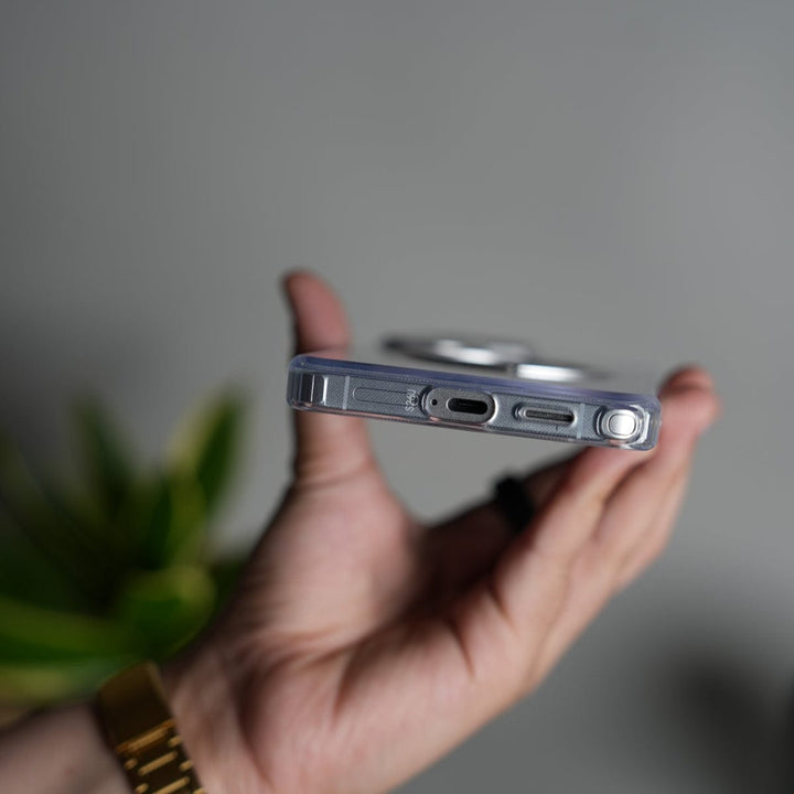 FRATO Samsung S26 Ultra Galaxy S26 Ultra Clear Cover With Metal Stand and Metal Camera Bump