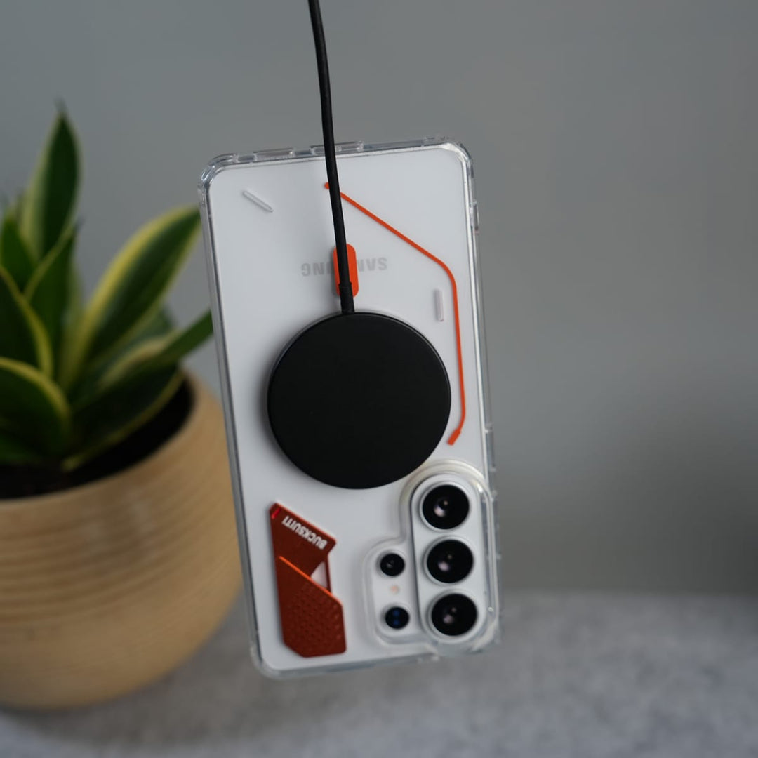 FRATO Samsung S26 Ultra Galaxy S26 Ultra Clear MagSafe Case | Transparent Cover with Metal Grille Design