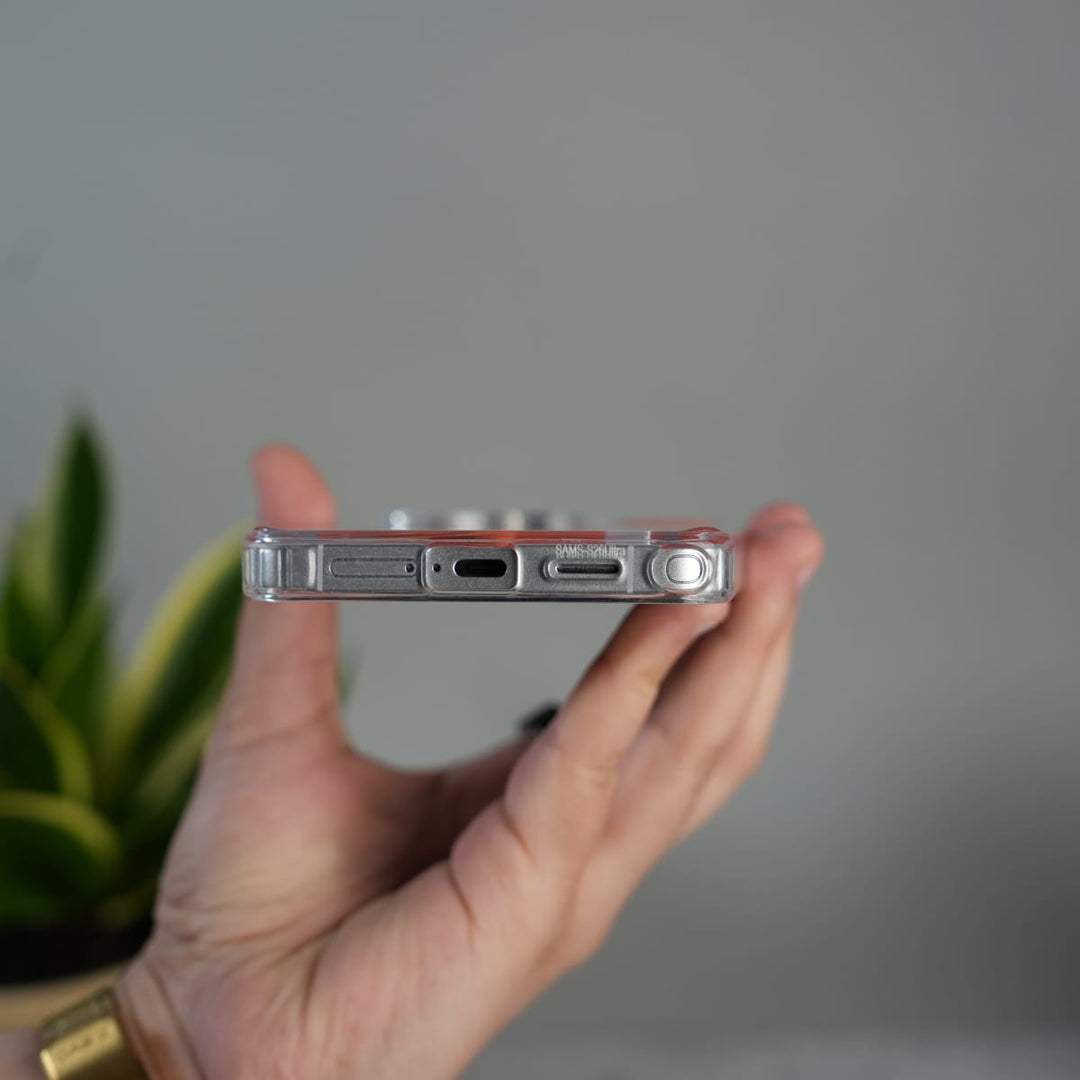 FRATO Samsung S26 Ultra Galaxy S26 Ultra Clear MagSafe Case | Transparent Cover with Metal Grille Design