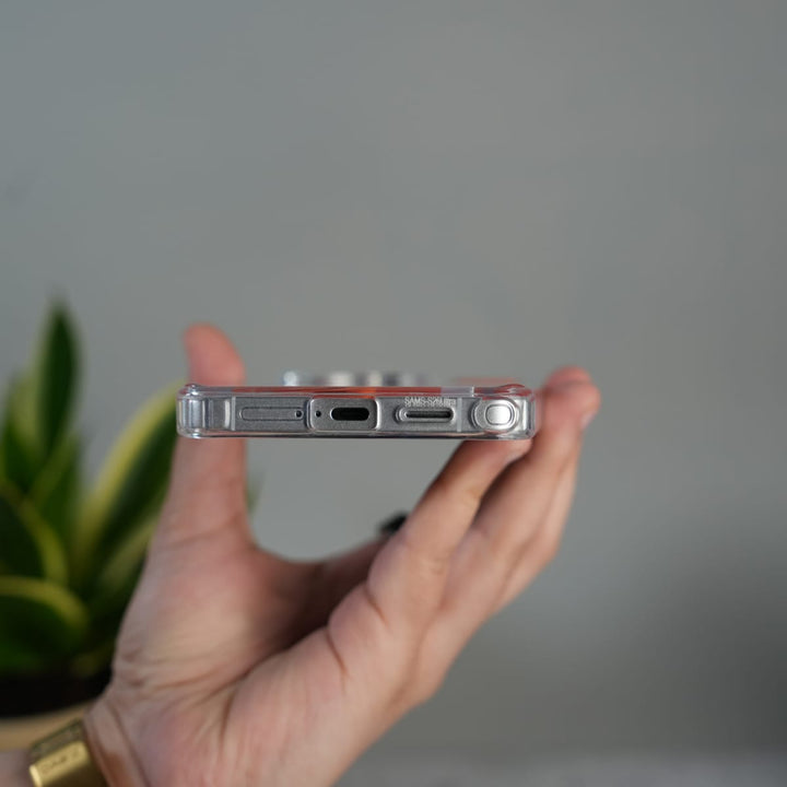 FRATO Samsung S26 Ultra Galaxy S26 Ultra Clear MagSafe Case | Transparent Cover with Metal Grille Design