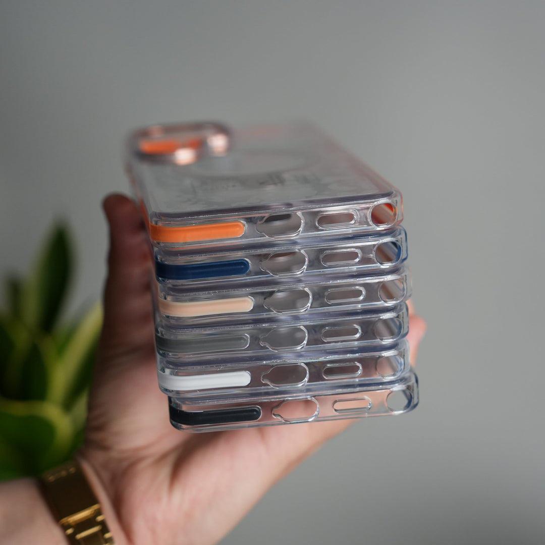 FRATO Samsung S26 Ultra Galaxy S26 Ultra Clear MagSafe Kickstand Case | Transparent Shockproof Slim Cover with Metal Ring Stand