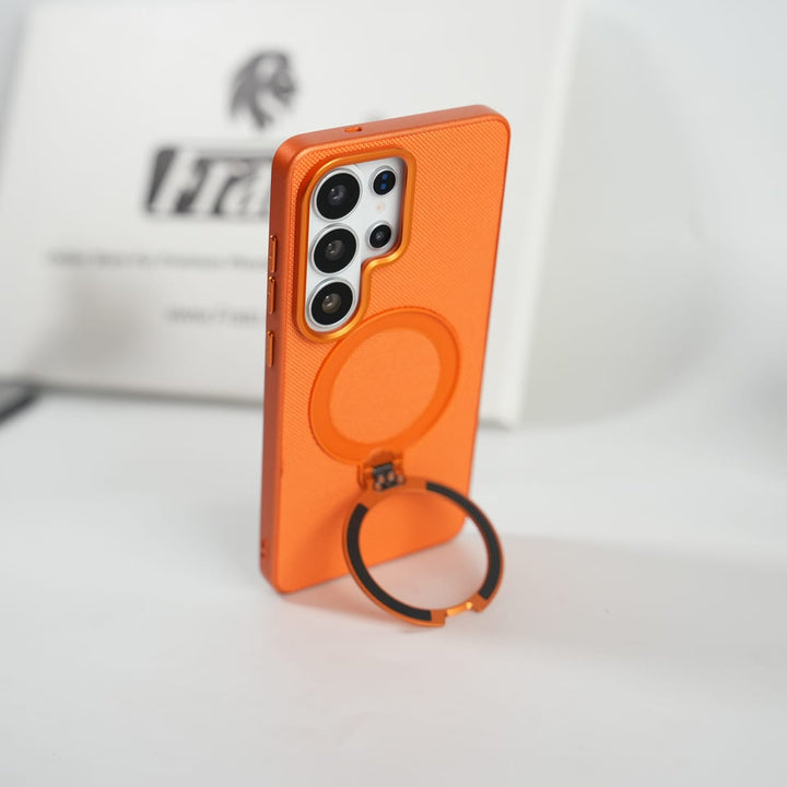 FRATO Samsung S26 Ultra Galaxy S26 Ultra Dotted Rotating Metal Stand Case