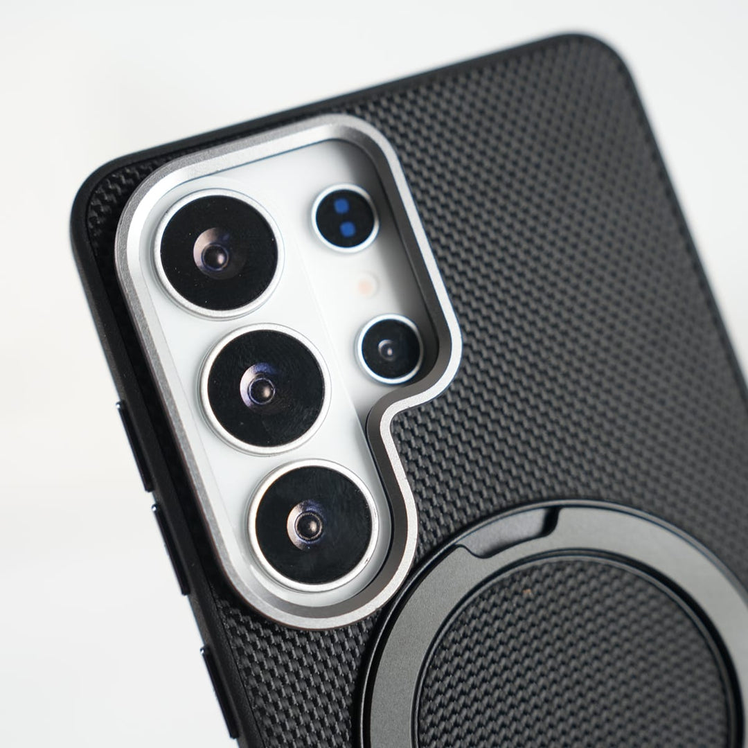 FRATO Samsung S26 Ultra Galaxy S26 Ultra Dotted Rotating Metal Stand Case