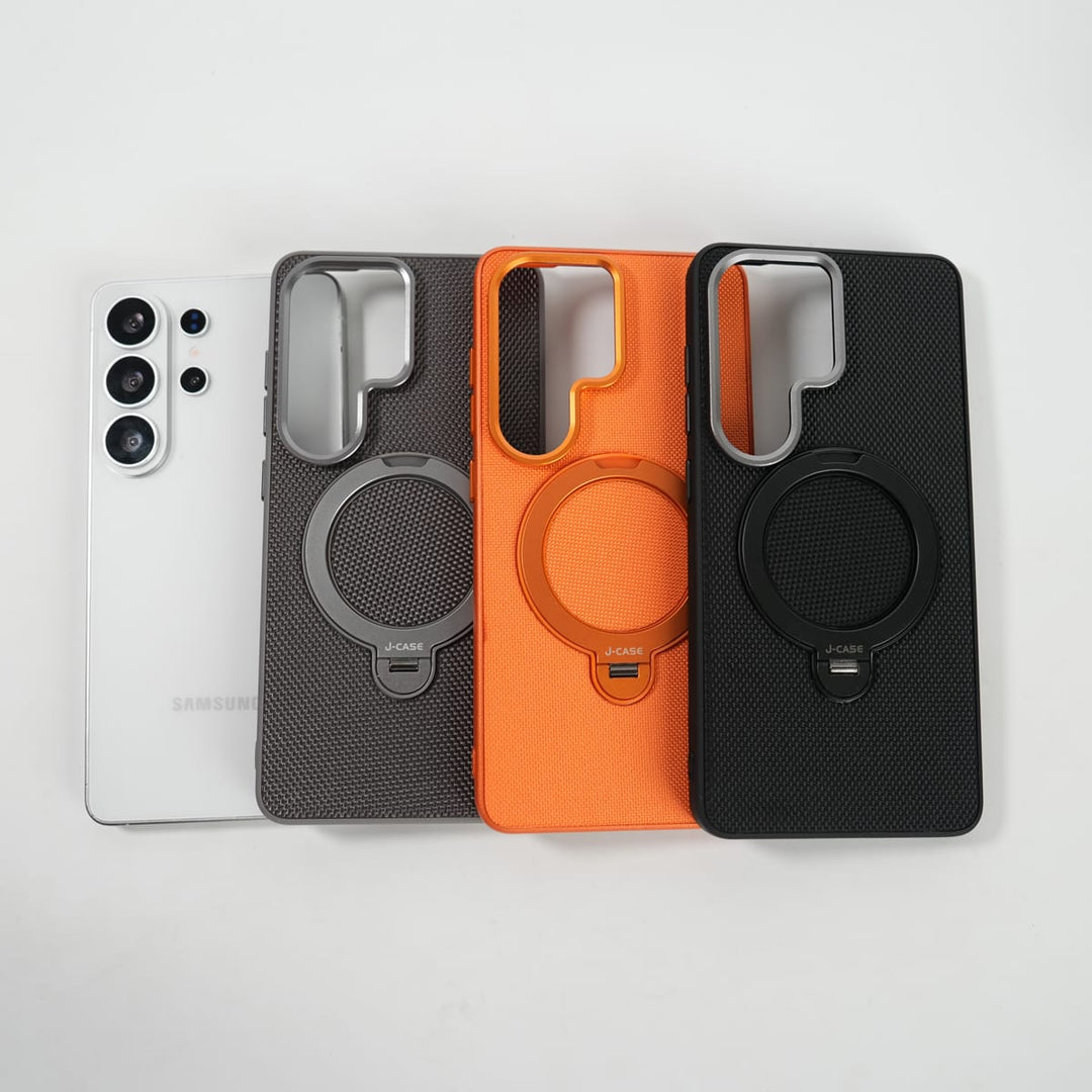 FRATO Samsung S26 Ultra Galaxy S26 Ultra Dotted Rotating Metal Stand Case