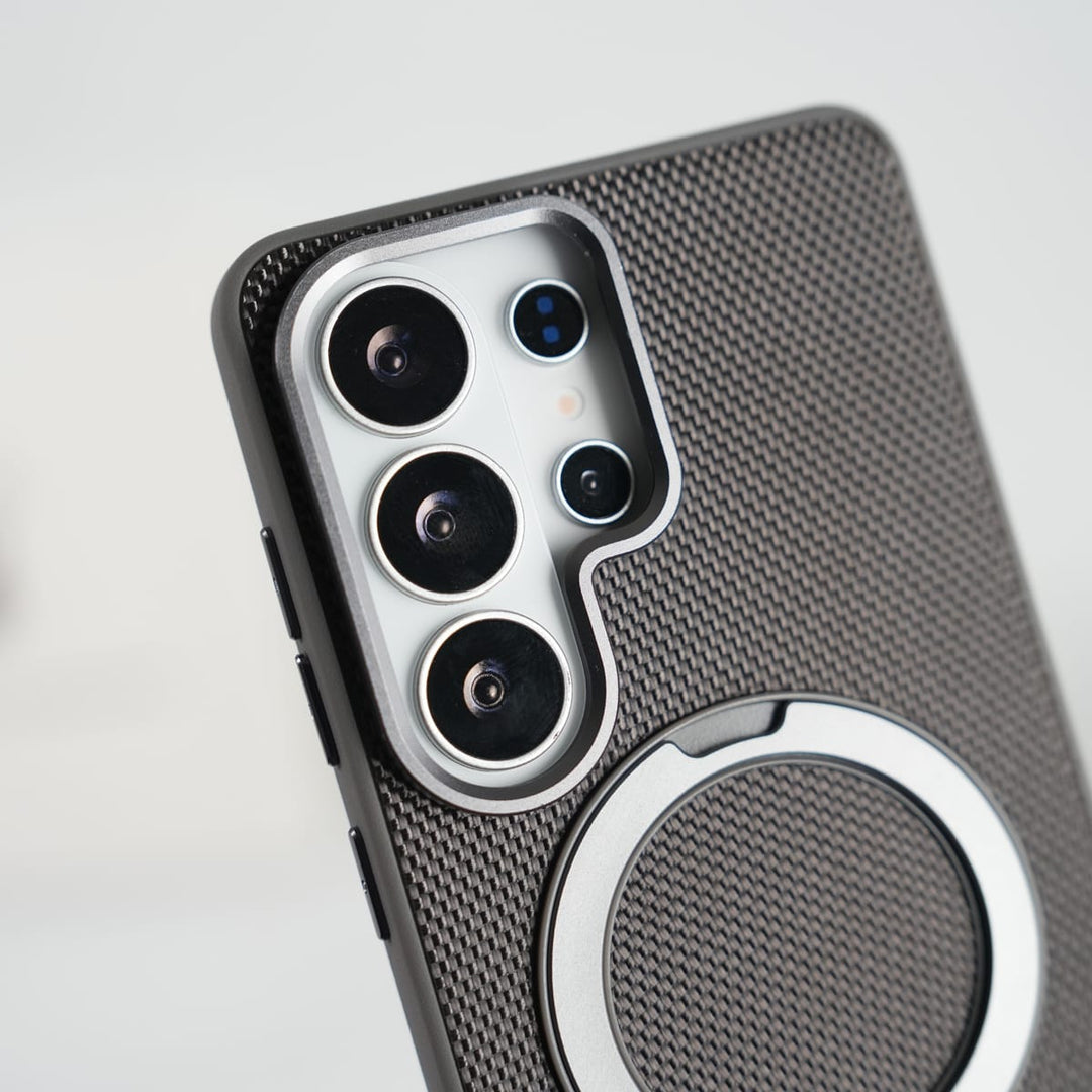 FRATO Samsung S26 Ultra Galaxy S26 Ultra Dotted Rotating Metal Stand Case