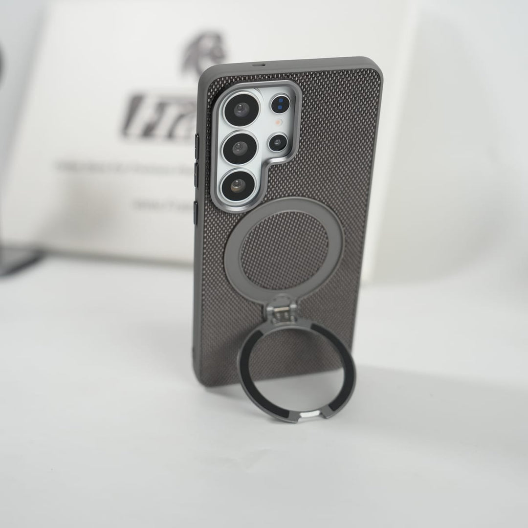 FRATO Samsung S26 Ultra Galaxy S26 Ultra Dotted Rotating Metal Stand Case