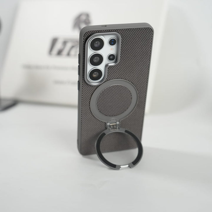 FRATO Samsung S26 Ultra Galaxy S26 Ultra Dotted Rotating Metal Stand Case